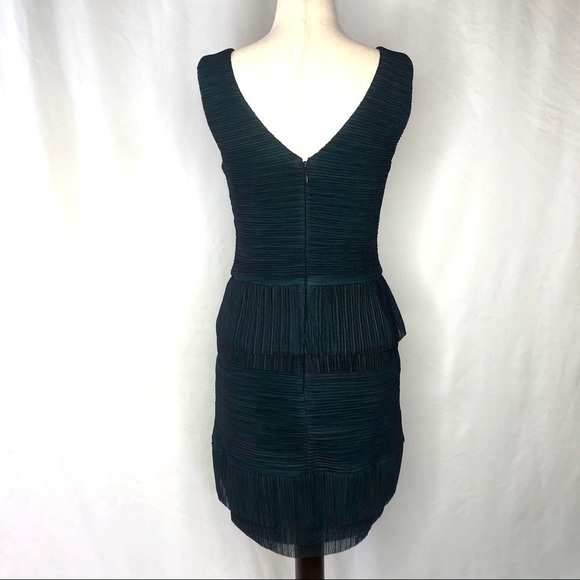 BCBG NWOT Sven micropleat minidress navy teal S - Picture 6 of 10